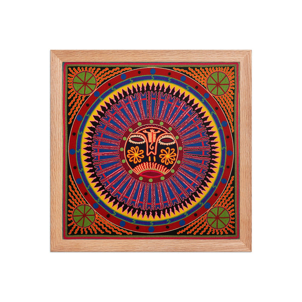 Huichol Yarn Painting Print • L - 261 - Huichol Arts