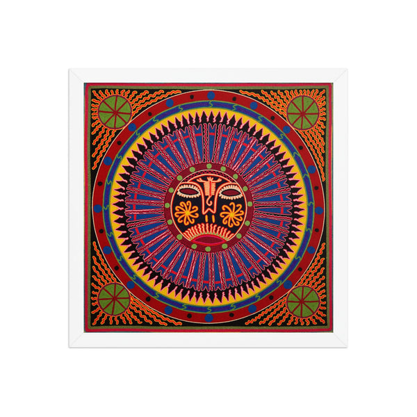Huichol Yarn Painting Print • L - 261 - Huichol Arts
