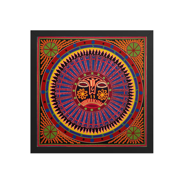 Huichol Yarn Painting Print • L - 261 - Huichol Arts