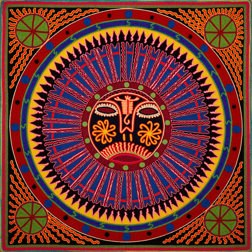 Huichol Yarn Painting Print • L - 261 - Huichol Arts