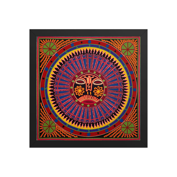 Huichol Yarn Painting Print • L - 261 - Huichol Arts