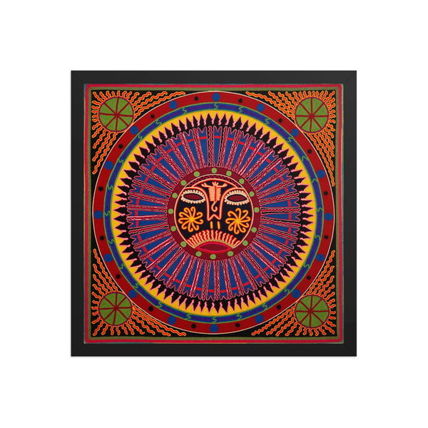 Huichol Yarn Painting Print • L - 261 - Huichol Arts
