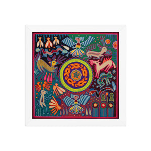 Huichol Yarn Painting Print • L - 262 - Huichol Arts