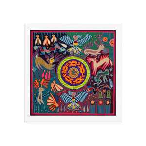 Huichol Yarn Painting Print • L - 262 - Huichol Arts