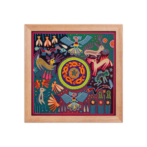 Huichol Yarn Painting Print • L - 262 - Huichol Arts