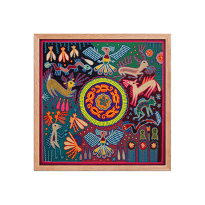 Huichol Yarn Painting Print • L - 262 - Huichol Arts