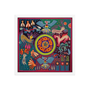 Huichol Yarn Painting Print • L - 262 - Huichol Arts
