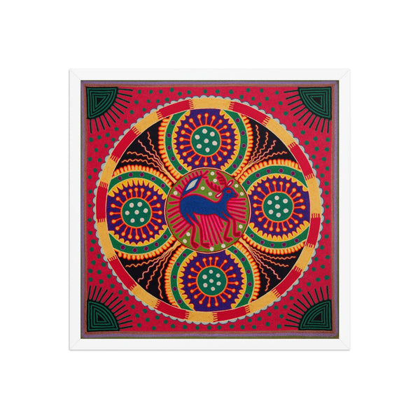 Huichol Yarn Painting Print • L - 263 - Huichol Arts