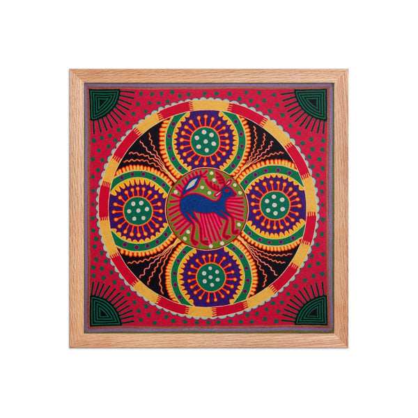 Huichol Yarn Painting Print • L - 263 - Huichol Arts
