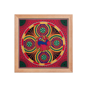 Huichol Yarn Painting Print • L - 263 - Huichol Arts