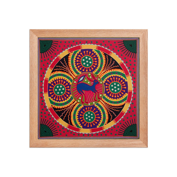 Huichol Yarn Painting Print • L - 263 - Huichol Arts