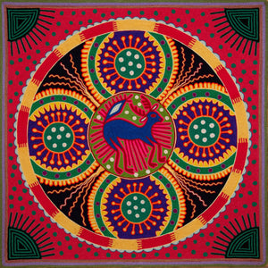 Huichol Yarn Painting Print • L - 263 - Huichol Arts