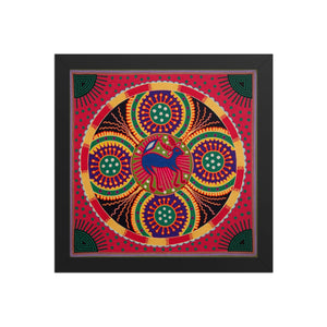 Huichol Yarn Painting Print • L - 263 - Huichol Arts