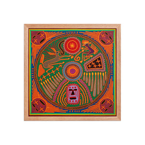 Huichol Yarn Painting Print • L - 265 - Huichol Arts