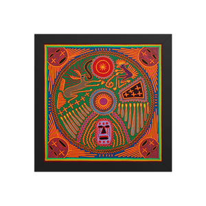 Huichol Yarn Painting Print • L - 265 - Huichol Arts
