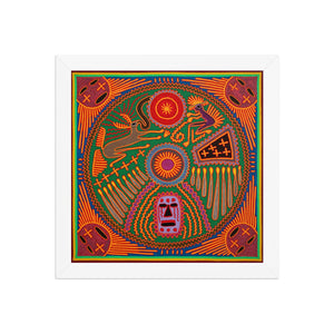 Huichol Yarn Painting Print • L - 265 - Huichol Arts
