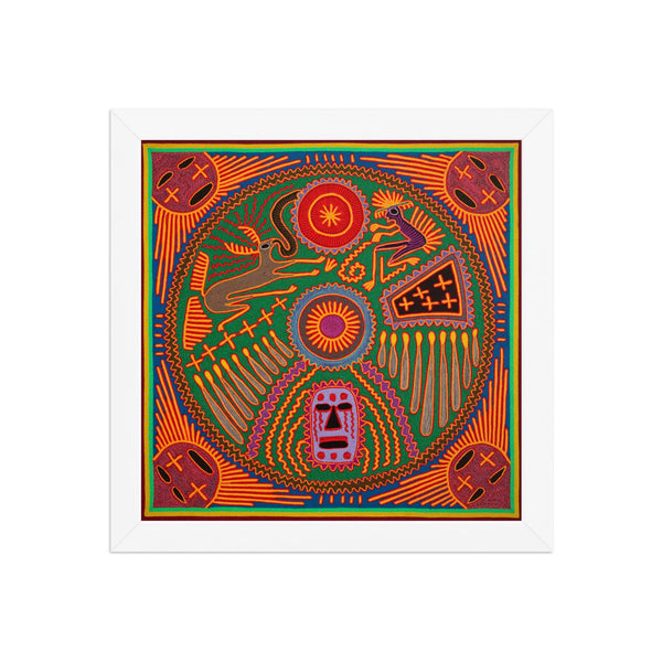Huichol Yarn Painting Print • L - 265 - Huichol Arts