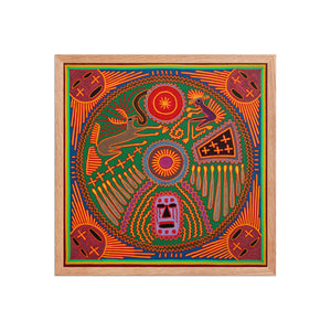Huichol Yarn Painting Print • L - 265 - Huichol Arts