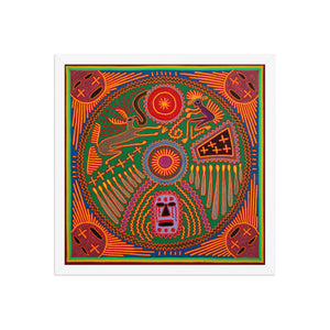 Huichol Yarn Painting Print • L - 265 - Huichol Arts