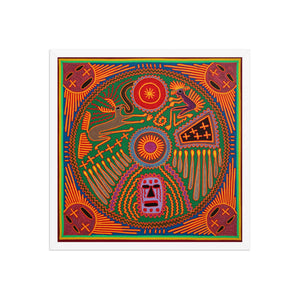 Huichol Yarn Painting Print • L - 265 - Huichol Arts