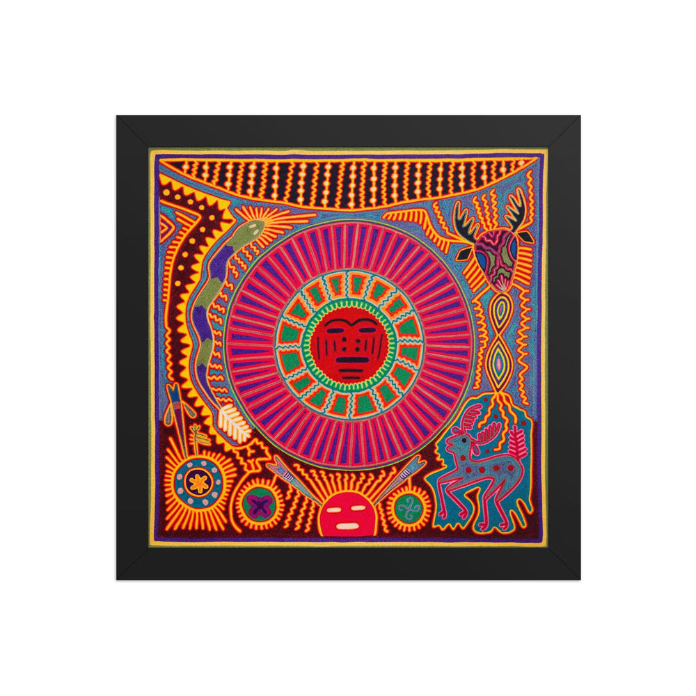 Huichol Yarn Painting Print • L - 266 - Huichol Arts