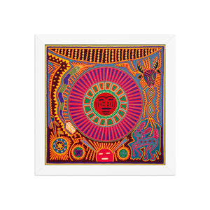Huichol Yarn Painting Print • L - 266 - Huichol Arts