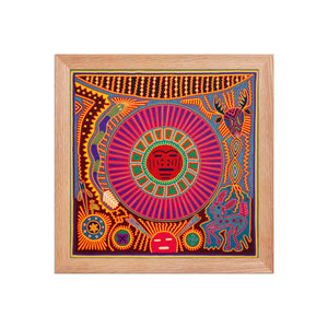Huichol Yarn Painting Print • L - 266 - Huichol Arts