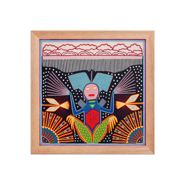 Huichol Yarn Painting Print • L - 267 - Huichol Arts