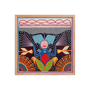Huichol Yarn Painting Print • L - 267 - Huichol Arts