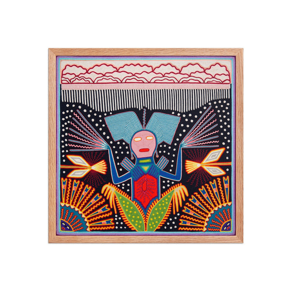 Huichol Yarn Painting Print • L - 267 - Huichol Arts
