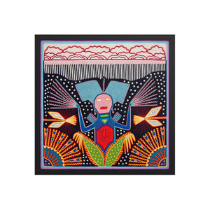 Huichol Yarn Painting Print • L - 267 - Huichol Arts