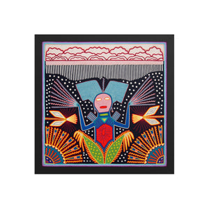 Huichol Yarn Painting Print • L - 267 - Huichol Arts