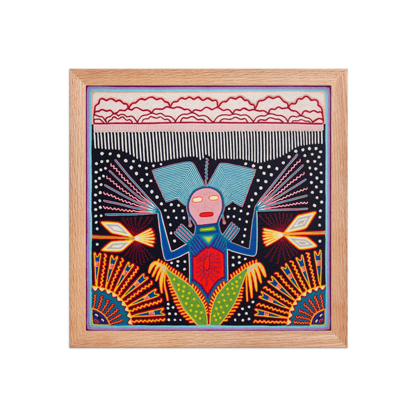 Huichol Yarn Painting Print • L - 267 - Huichol Arts
