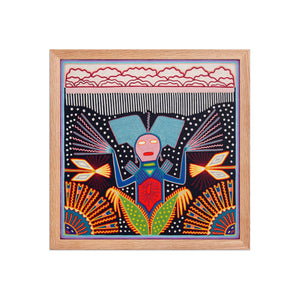 Huichol Yarn Painting Print • L - 267 - Huichol Arts