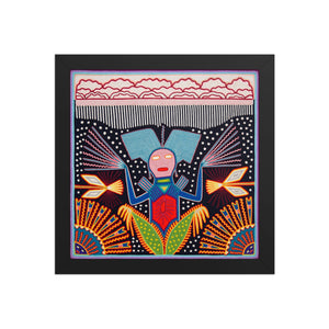 Huichol Yarn Painting Print • L - 267 - Huichol Arts