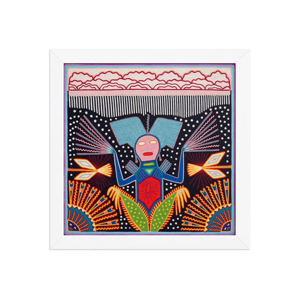Huichol Yarn Painting Print • L - 267 - Huichol Arts