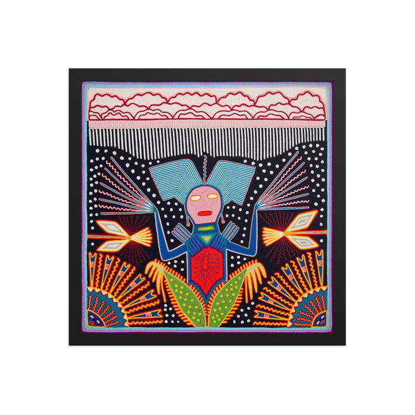 Huichol Yarn Painting Print • L - 267 - Huichol Arts