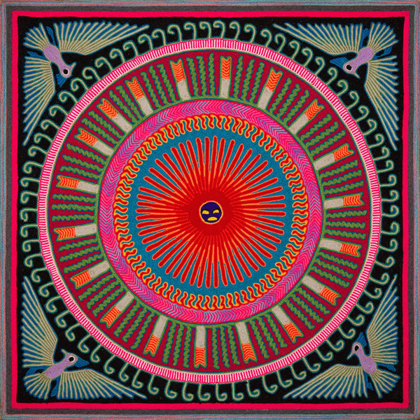 Huichol Yarn Painting Print • L - 268 - Huichol Arts