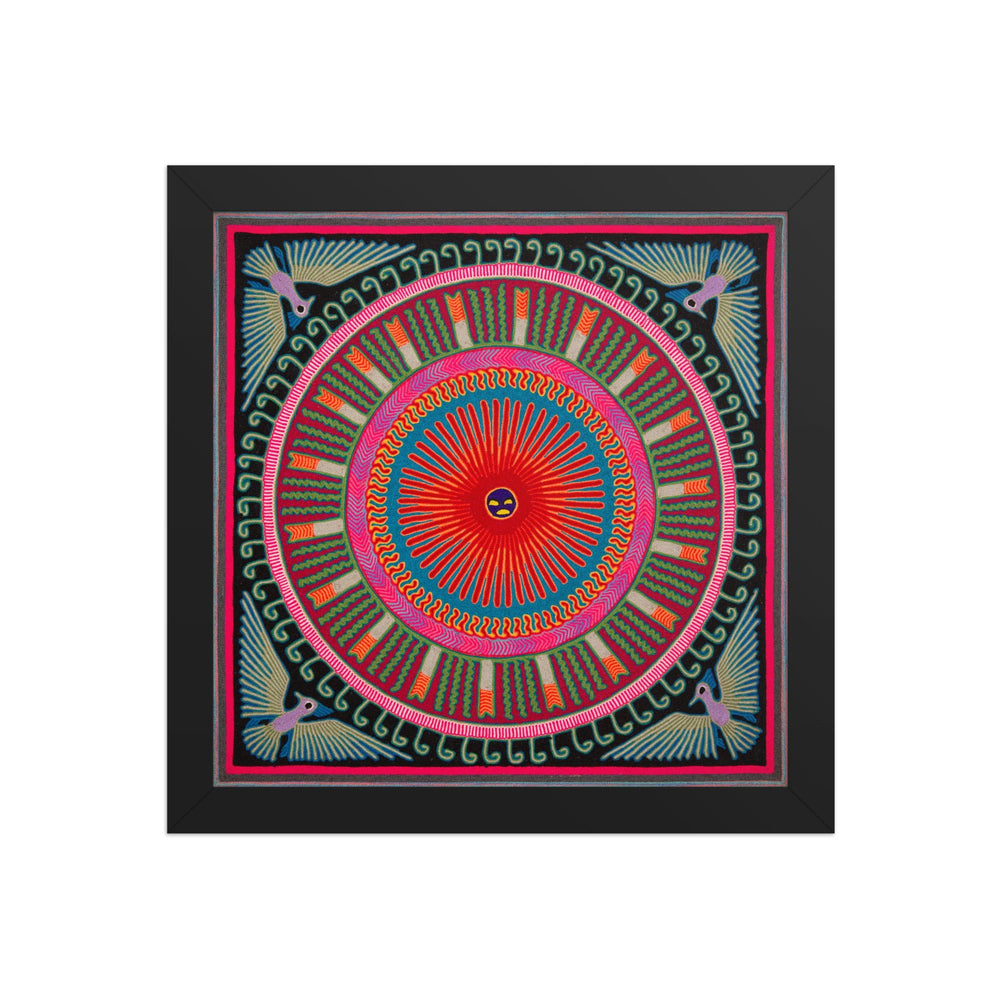 Huichol Yarn Painting Print • L - 268 - Huichol Arts