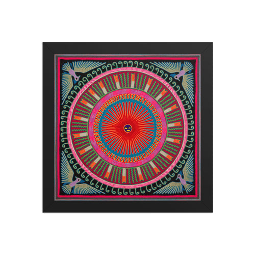 Huichol Yarn Painting Print • L - 268 - Huichol Arts