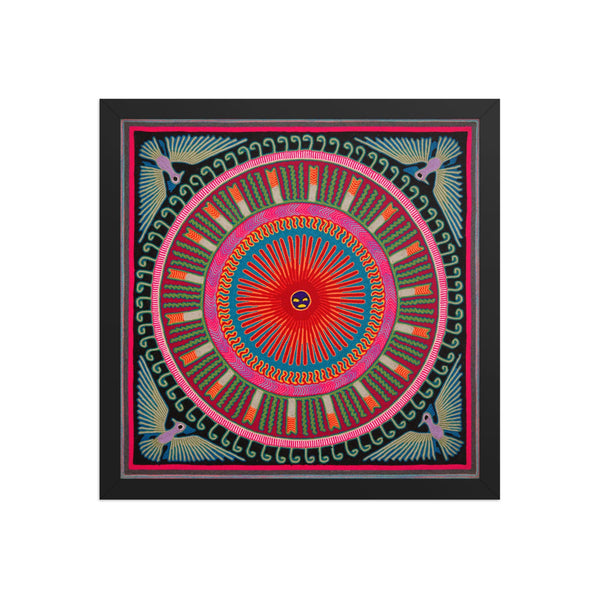 Huichol Yarn Painting Print • L - 268 - Huichol Arts