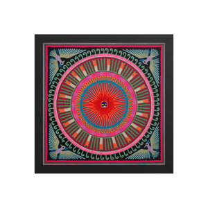 Huichol Yarn Painting Print • L - 268 - Huichol Arts