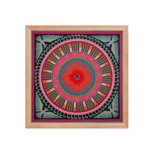 Huichol Yarn Painting Print • L - 268 - Huichol Arts