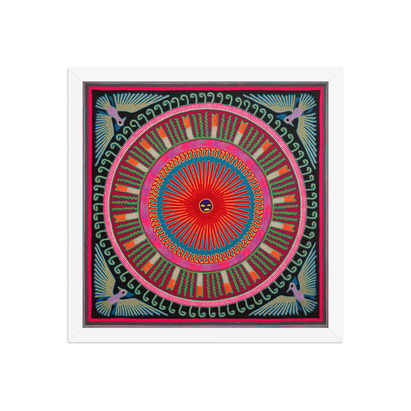 Huichol Yarn Painting Print • L - 268 - Huichol Arts