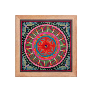 Huichol Yarn Painting Print • L - 268 - Huichol Arts