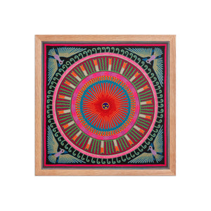 Huichol Yarn Painting Print • L - 268 - Huichol Arts