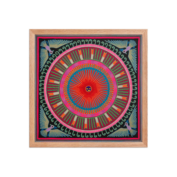 Huichol Yarn Painting Print • L - 268 - Huichol Arts