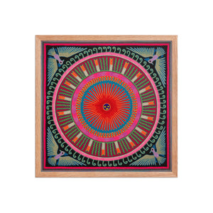 Huichol Yarn Painting Print • L - 268 - Huichol Arts