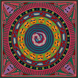 Huichol Yarn Painting Print • L - 269 - Huichol Arts