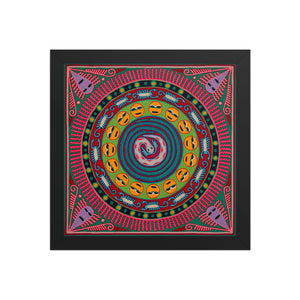 Huichol Yarn Painting Print • L - 269 - Huichol Arts
